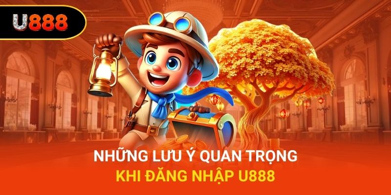 Những lưu ý quan trọng khi đăng nhập U888